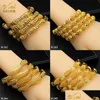 Charme Bracelets Aniid Africain Plaqué Bracelet Bracelet Pour Les Femmes Arabe Or Couleur Braclets Nigérian Fête De Mariage De Luxe Bijoux Indi Dh67Q