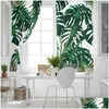 Rideaux Rideaux Feuilles Tropicales Monstera Rideaux Pour Fenêtres Stores Moderne Impression Personnalisée Salon Chambre Décor À La Maison Drop Del Dh0Qb