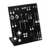 Jewelry Pouches Flannel Display Necklace Earring Holder Stand Multiple Easel Showcase For Necklaces