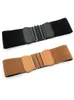 Belts Female Double Oval Pair Buckle Waistband Elastic Belt For Stretch Cinch Band Dress Coat Clothing Accessories