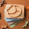 Tallrikar baby matning matplatta anti-scaling bordsartiklar silikon tecknad spädbarn barn kompletterande skål för rum