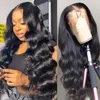 Body Wave 13X4 Lace Front Human Hair Wigs For Black Women Pre Plucked With Baby Brazilian Remy HD Transparent Glueless