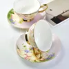 Dinnerware Sets Modern Coffee Milk Mugs European Style Creative Ceramic Cups And Tray Tea Saucer Home Drinkware Set