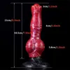 Adult Massager Luuk Silicone Knot Fantasy Dildo Massage for Men and Women Ejaculation Penis with Sucker Anal Plug Game Sex Toys