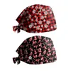 Ball Caps Women Adjustable Christmas Print Hat Leisure Yashmak Stand-Ear Protection Low