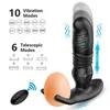 Masseur adulte stimulateur de Prostate vibrateur Anal godes de poussée jouets en Silicone Plug queue mâle masturbateur Sextoy pour hommes Gay