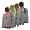 Racing Jackets Wosawe Full Reflective Cycling Jacket Windendaar waterdichte mannelijke MTB Bike Bicycle Jersey Losse capuchon lagen