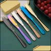 Fromage Outils Colorf Spécial Rose Or Noir Couleur Beurre Épandeur En Acier Inoxydable Couteau Ensemble Drop Delivery Maison Jardin Cuisine Dinin Dhnc0