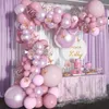 Outros adesivos decorativos Macarons coloridos Balão Garland Arch 1st Birthday Party Decoration Kids Wedding LaTex Baloon Baby Shower Boy Girl 230110