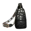 2023 Весенние сумки для груди женщина женщина чистого цвета рюкзак рюкзак леопард спортивные сумочки