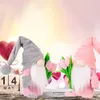Decoración navideña de Pascua, gnomos de tulipán de primavera, muñeco enano de peluche, adornos de cocina para el hogar, regalo del Día de la madre FY2683 bb0110