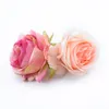 Decorative Objects Figurines 100pcs Artificial Flowers Silk Roses Head Christmas Decorations for Home Wedding Wall Bridal Accessories Clearance 230110