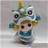 Arts et artisanat Factory Outlet Chinachic Style Lion Dance Doll Décoration Dessin Animé Broderie Figure À La Main Année Créative Chanceux Gif Dhksh