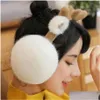 Ear Muffs Earmuffs Warm Women Winter Cute Cartoon Deer Elf Christmas Fold Cold 221107 Drop Delivery Fashion Accessories Hats Scarves Dhcyp