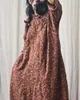 Повседневные платья дамы платье винтажное оригинальное хлопковое льня