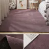 Carpets Solid Color Bedroom Bedside Carpet Modern Living Room Decoration Rugs Cloakroom Lounge Rug Home Thickened Soft Fluffy