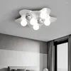 Lustres en acier inoxydable Cloud E27 Chandelier de plafond LED moderne pour le salon et la chambre