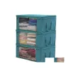 Storage Boxes Bins Quilt Bag Foldable Dust Moisture Proof Clothes Bags 2 Color Home Organizers Basket High Quality Zipper Storageb Dhuua