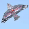 Aigle plat de 1.1m avec ligne de 30 mètres, oiseaux volants, cerfs-volants, chaussettes à vent, jouets en tissu de jardin en plein air pour enfants, cadeau 0110