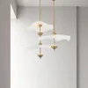 Pendant Lamps Lotus Leaf Lamp Gold Metal Home Art Deco Lighting Fixtures For Living Room Bedroom Restaurant Shop