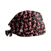 Ball Caps Women Adjustable Christmas Print Hat Leisure Yashmak Stand-Ear Protection Low