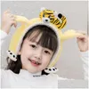 Cache-oreilles Parentenfant Dessin animé mignon Enfants Cache-oreilles Douyin Oreilles mobiles Chaud Épais Étudiants Hiver 221107 Drop Delivery Fashion Acc Dhhyj