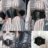 Gürtel 2023 Korsett breite PU -Leder -Schlampe für Frauen elastische Taille Cinto Sobretudo Feminin CEINTURE Femme Fajas