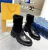 2023 Designer Paris Beaubourg Ankle Boots Leather Plain Toe Rubber Sole Office Elegant Hoge Heel 1Aabu3 1Aac1z Combat Chunky Winter Martin Sneakers Maat 35-42