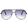 Okulary przeciwsłoneczne 2023 Designer marki Pilot Pilot Men Goggle Black Gradient okulary przeciwsłoneczne dla kobiet -lustra uv400 okulary