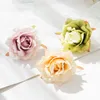 Dekorative Objekte Figuren Rosen Hochzeit Home Dekoration Nadelkuchen Accessoires Weihnachtskranzmaterial gefälschte Blumen 230110