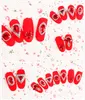 Decorações de arte na unha 50/100pcs 7 13mm charme vermelho diamante strasspes chiques de metal encantadores de decoração de decoração de besouros