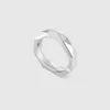 Classique G marque femmes hommes bague en acier inoxydable simple couple anneaux 18k plaqué or argent couleurs dorées mode femmes bijoux de fiançailles cadeau d'anniversaire