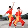 Vêtements de scène adultes enfants chinois traditionnel Wushu Costume vêtements Costume Tai Chi Art Martial uniforme tenue imprimer votre Logo