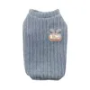 Dog Apparel Pet Dogs Sweater Soft Round Neck Sweatshirt Warm Knitwear For Small Cat Puppy Cold Weather Outfit Clothing