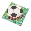 Disposable Dinnerware 61pcslot Football theme Tableware Set Plates Cups Tablecloth Birthday Party Kids Favor Soccer Boys Decoration 230110