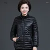 Women's Trench Coats 2023 Women Thin Down Jacket White Duck Ultralight Female Jackets Autumn Winter Warm Portable Outwear Ladies L831