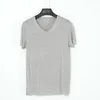 Undershirts 2023 Men's Modal Short Sleeve Sleep Top Shirt V-collar Loose Mens Sleepshirt Solid Knitted Sleepwear Home Tops