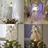 Christmas Decorations Festive Xmas Duplex Printing Decoration Angel Fairy Tree Pendant Topper