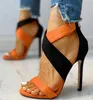 Kleding schoenen hoge hakken vrouw pumps dunne zomer vrouwen sexy vierkante hak rits piep teen sandalen kantoor vrouwelijk 2023