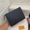 رفاهية الرجال الفاخرة أعلى مصمم حقيبة اليد الكلاسيكية حقيبة Dameier Ebene Cross Grain Cowhide Backed Envelope Bag Bag Cluss Clip Clip Beacs Box