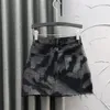 Spódnice letnia dżinsowa spódnica wysoka talia spersonalizowane dżinsy mini swobodny aline Jupe femme p366 230110
