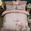 Zestawy pościeli Vintage Blossom Drukuj kołdra Zestaw Set Bed Clackase Król King 4pcs Bawełny kolorowy zabytkowe rysunek