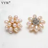 Stud Earrings 1pair Freshwater Pearl For Women 2023 Fashion Jeweley Pink White Black Rice Party Gift 24x14mm