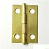 Furniture Accessories 200Pcs/Lot 17X24Mm 1 Inch Hinges Brass / Bronze Optional Wooden Box Parts Small Hinge Iron Flat Gift Craft Dec Dhjff