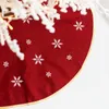 Juldekorationer träd kjol linne xmas mat god prydnad år navidad heminredning