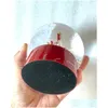 Décorations de Noël 2023 Edition C Classics Boule à neige rouge avec par bouteille à l'intérieur de la boule de cristal pour la nouveauté spéciale d'anniversaire Vip Gi Dhpxv
