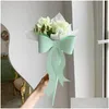 Confezione regalo bouquet bouquet flowing confezione con bowknot San Valentines Giorno pieghevole Portali per le forniture portatili a goccia Delivery Home Garden Fe Dh86r