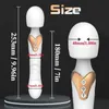 Sex Toys Massager kraftfull av vibrator dildos trollstav för kvinnor 10 lägen klitoris stimulator g spot vagina leksaker kvinna