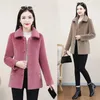 Giacche per miscele di lana da donna Wet en cappotto femmina femminile a bordo pietra overwear in stile straniero esterno magro giacca calda signore 230109