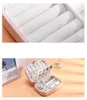 Storage Boxes Portable Jewelry Box Travel Comestic Casket PU Leather Ring Lady Case Organizer Necklaces As A Gift